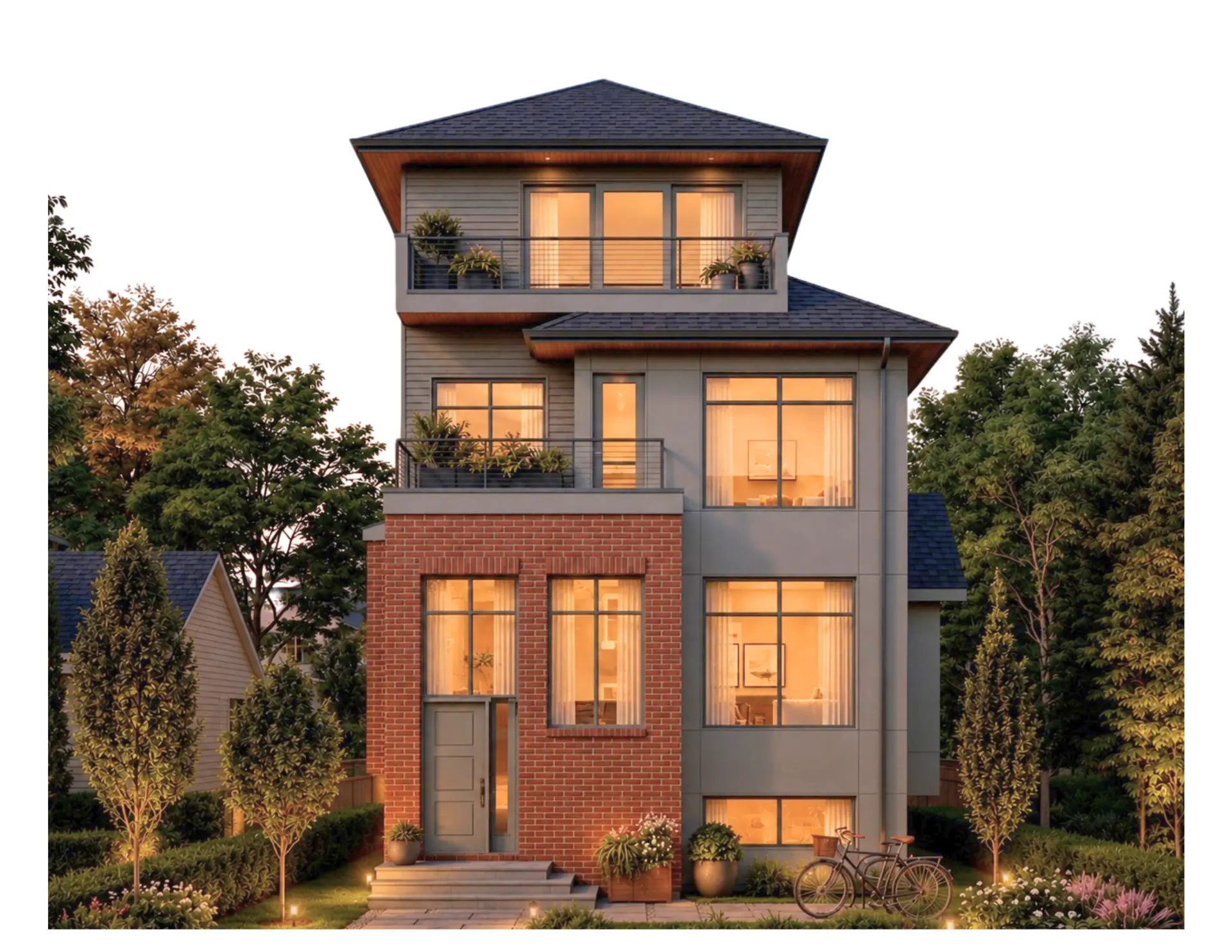 The Monarch featured elevation at 83 Sovereign Heights SW